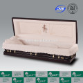 LUXES Superior Senator Full Couch Casket Chinese Hardwood Caskets